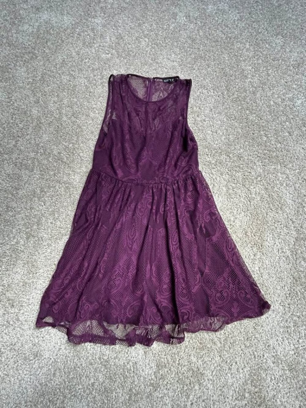 Express sleeveless fit-and-flare mini dress (M)